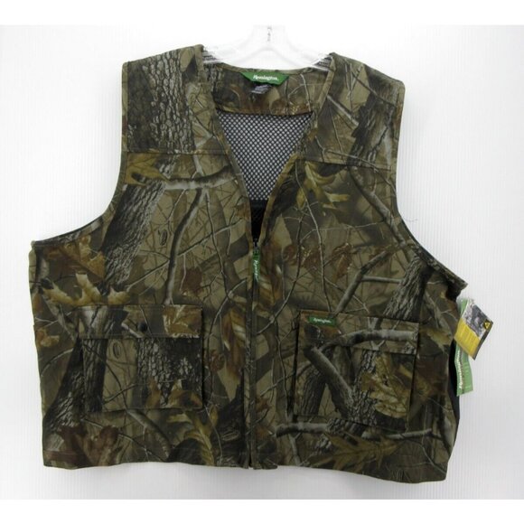 Remington Vest XL XXL Real Tree Hardwoods Camo Jacket Hunting NEW
